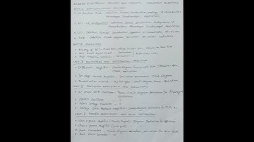 Electronic Devices and circuits #EC3353