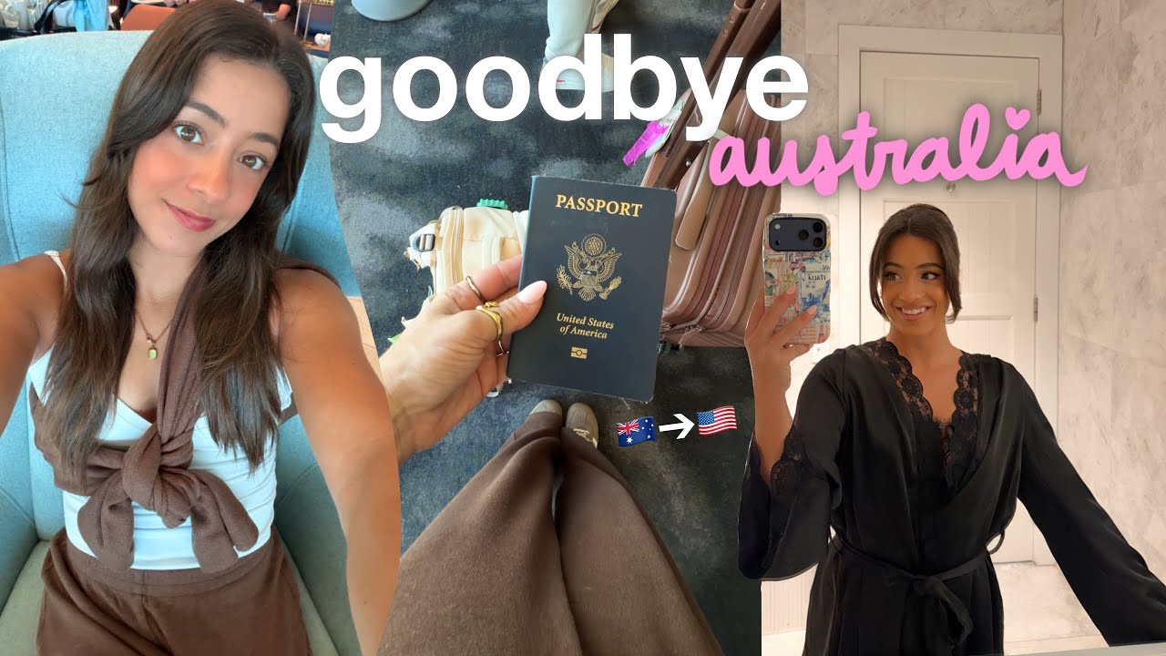 End of My Month in Australia & 30 hour travel day 🇦🇺➔🇺🇸 gold coast, travel struggles + how I feel
