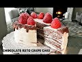 Chocolate Crepe Cake | Keto Low Carb