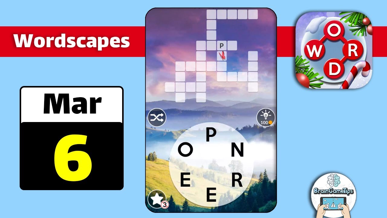 Wordscapes - March 6 2021 Daily Puzzle Answer