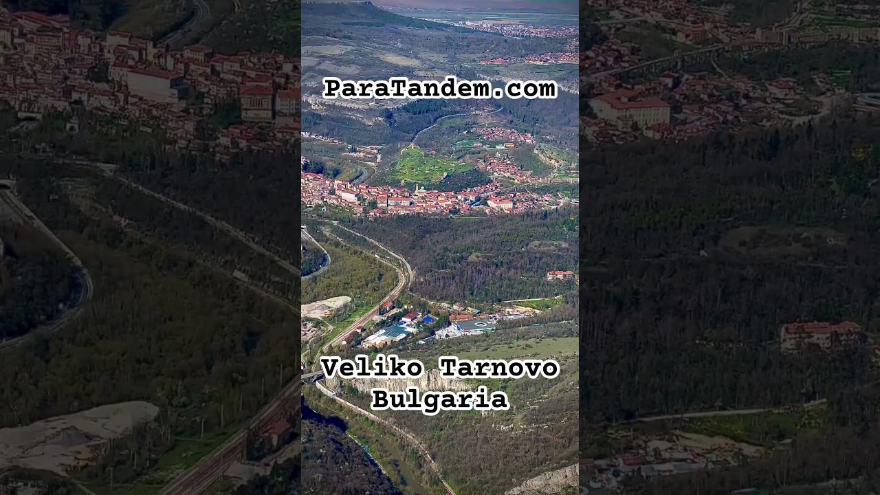 Video from paraglider near Veliko Tarnovo, Bulgaria.  ParaTandem.com