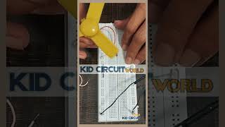 One Button Motor Fan Circuit ⚡ | Simple Breadboard Project | Kid Circuit World