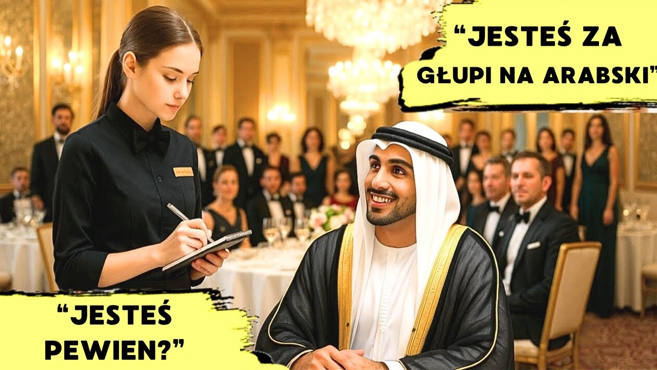 SZEJK MILIARDER UPOKORZYŁ KELNERKĘ PO ARABSKU - PO KILKU SEKUNDACH ODPOWIEDZIAŁA MU PO ARABSKU
