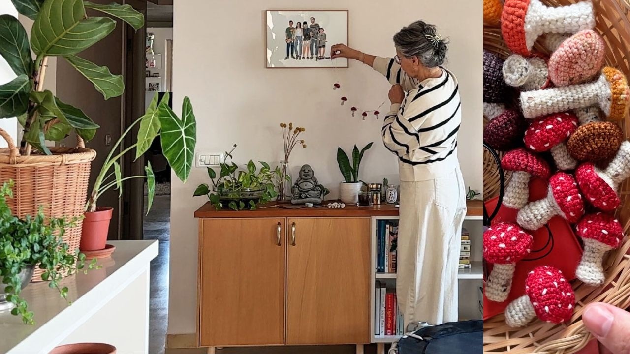 Cozy Winter Homemaking Vlog | Einkorn Sourdough & Crochet Mushroom Garland