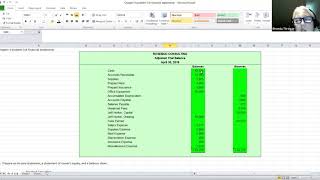 ACC 120 Chapter 4 Problem 5 B Preparing Financial Statements