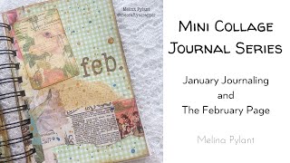 MINI COLLAGE JOURNAL 2022 | MAKING THE FEBRUARY PAGE | SCRAP BUSTERS
