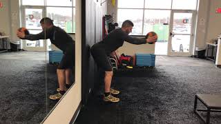 Matthew Ibrahim | Medicine Ball Wall Hip Hinge w/ Press