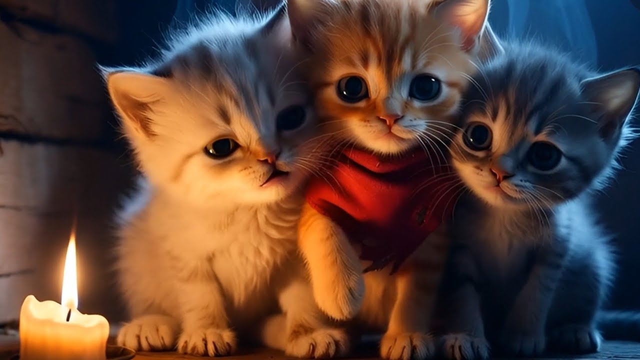 “They Were Cold, Hungry… Until Kitty Santa Knocked 🐾🥹🐱🎁”