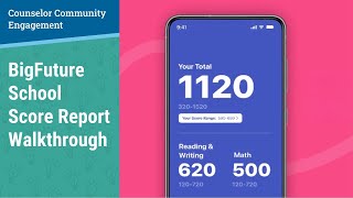 SAT Suite Student Score Reports Demo in BigFuture School