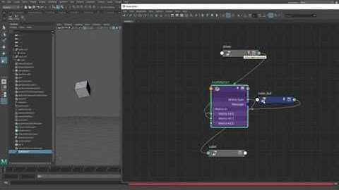 Using the node editor in Maya