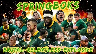 Springboks : Brutal - Relentless - Explosive!! #springboks #siyakolisi #rugby