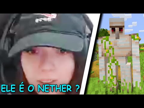 MINHA NAMORADA JOGANDO MINECRAFT PELA PRIMEIRA VEZ