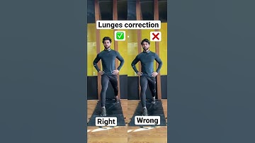 Right vs Wrong lunges |Saurabh Fitness| #youtubeshorts #shorts