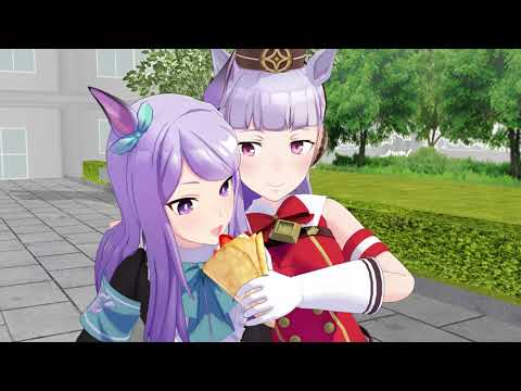 【MMDウマ娘】懐かしのCM踊ってもらった【マックイーン＆ゴルシ】