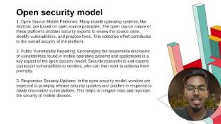 secure mobile (open security model, close security model, restrictive security model
