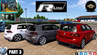 Volkswagen Golf R Line 7.5 #p3 [ 3 Man Online Convoy ] - [ETS 1.53] - [ g29 steering wheel Gameplay] screenshot 5
