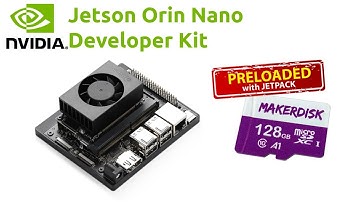 NVIDIA #jetsonorinnano Dev kit boot up with MakerDisk microSD - Preloaded with JetPack.