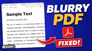 How to Fix Blurry Text in PDF | Fix Blurry PDF (2026 Quick Tutorial)
