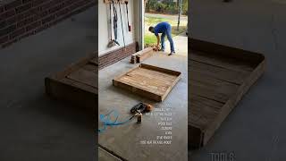 How to build a dart board pool cue rack from pallet wood! #dartboard #diy #pallet #homedecor