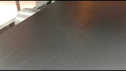 Wooden Grain on Melamine covered MDF panel - Hot Embossing machine Borgore 1300/ITI