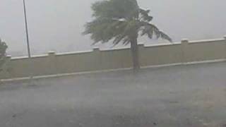 Rain and Hailstorm at Ibra Oman.wmv
