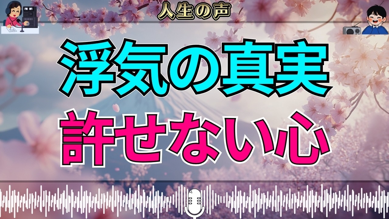 【テレフォン人生相談】高齢の夫が浮気…妻は心の中で許せない、許すべきか悩む本音