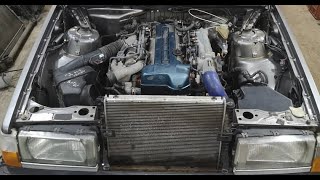 VOLVO 740 с 2JZ-GTE. Первые ходовые испытания.