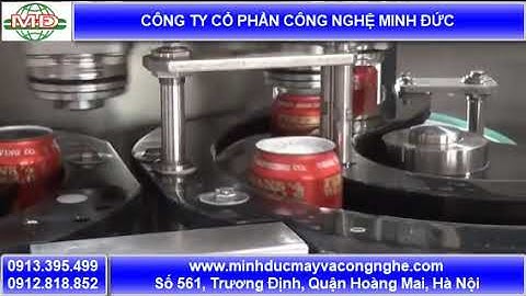 Dây chuyền đóng lon nước tự động Minh Đức