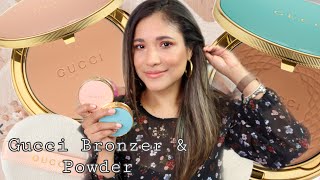 NEW GUCCI BRONZER AND SETTING POWDER REVIEW DEMO! BRONZER IN