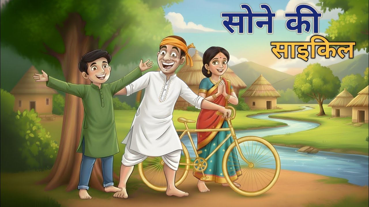 सोने की साइकिल। moral l stories |jaadui kahani I stories | kahani I cartoon stories | store | India 