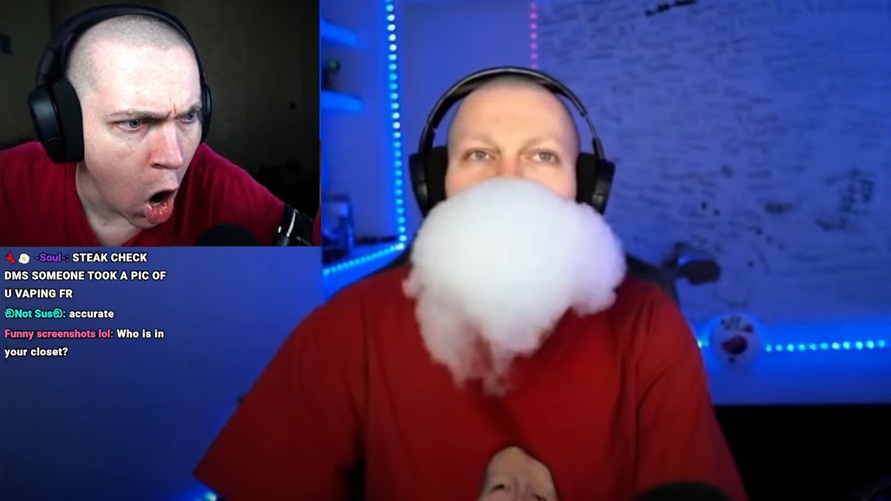 стейк наконец-то поймали за вейпингом..