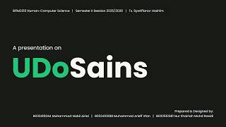 UDoSains Prototype Showcase - Problem-Based Learning Project