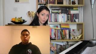 Me doing the verba vocal warm up