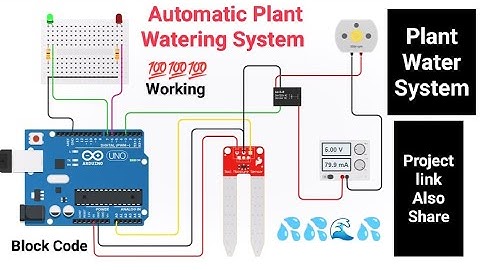 How to make Automatic Plant Watering System using Arduino Tinkercad and Soil Moisture Sensor