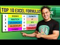 Top 10 Excel Formulas & Functions - Tutorial 1 | (VLOOKUP, INDEX, MATCH, XLOOKUP)