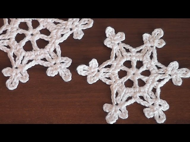 How to Crochet a Snowflake - Version 2 