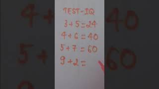 Only High IQ can solve#shortvideo #toanvui#iqtest#relax#braintest#quiz#puzzle#toanvui#toantuduy