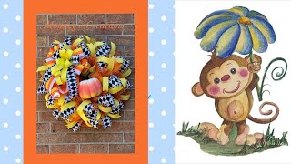 #makeitlikeMichele | How to Make a Halloween Wreath | Candy Corn Craft