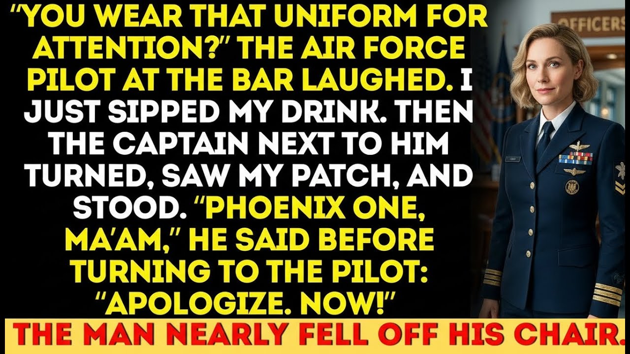 An Air Force Pilot Mocked Me at a Bar—Until His Captain Ordered, “Apologize. NOW”