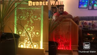 How to make Bubble Wall very easy/كيفية صنع الستائر المائية المضيئة Comment rendre Bubble Wall water