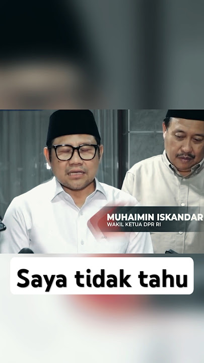 Serius saya tidak tahu #cakimin #muhaiminiskandar #indonesia