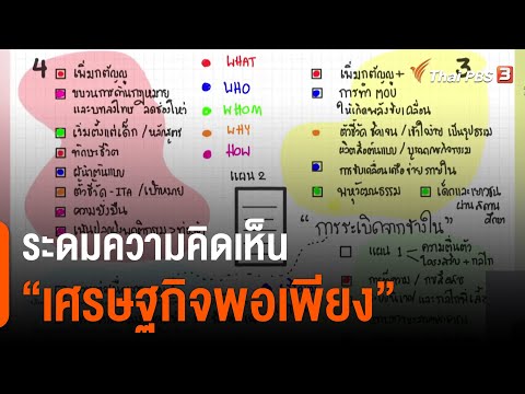 ระดมความคิดเห็น “เศรษฐกิจพอเพียง” เพื่อบูรณาการให้ทันโลกปัจจุบัน : ประเด็นสังคม