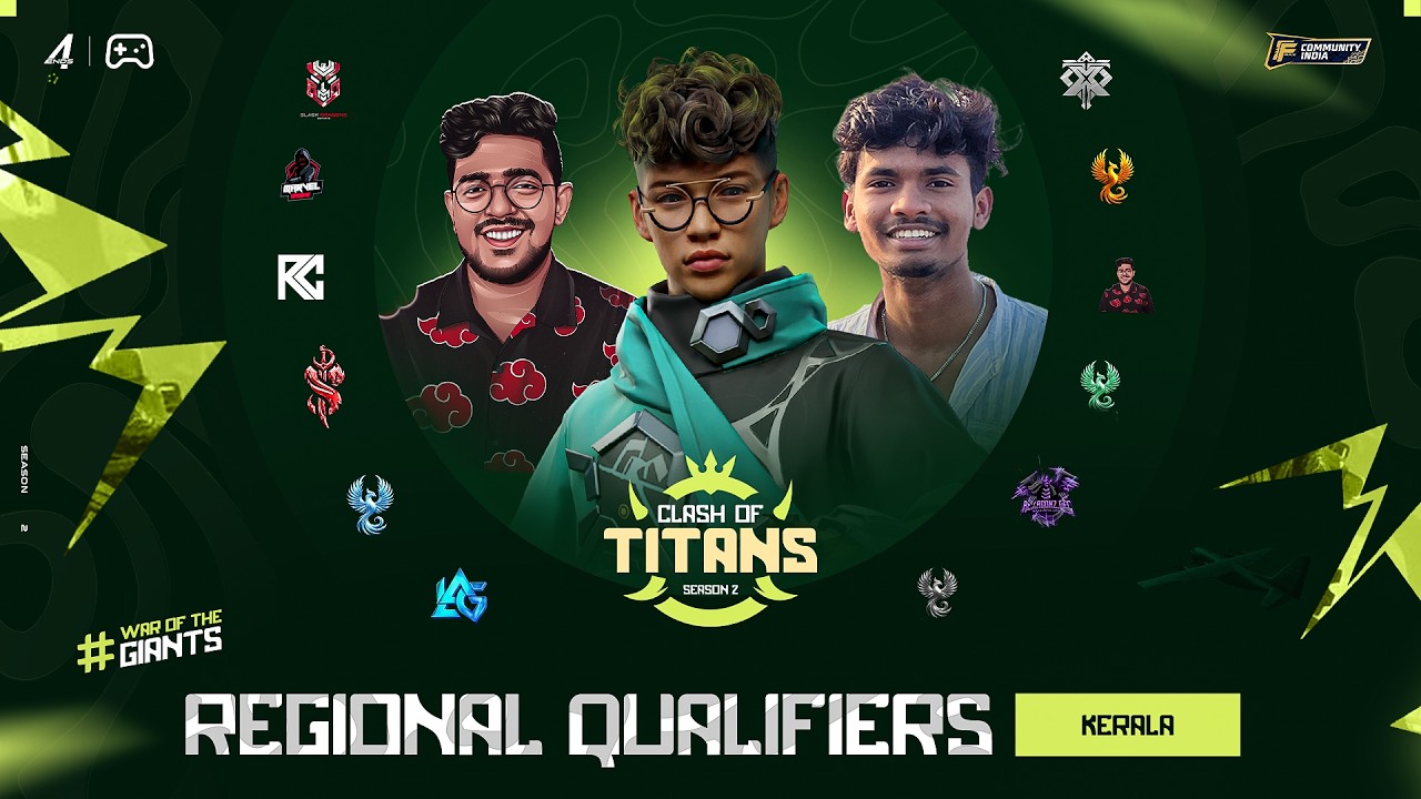 [MALAYALAM] CLASH OF TITANS S2 | REGIONAL QUALIFIERS DAY 1 | ₹1,00,000 PP | Free Fire MAX | 4Ends.TV