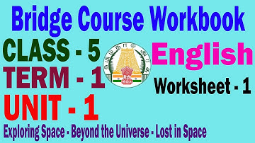5th English Worksheet 1 | Bridge Course Workbook English  | 5th English Workbook 2021 Worksheet 1