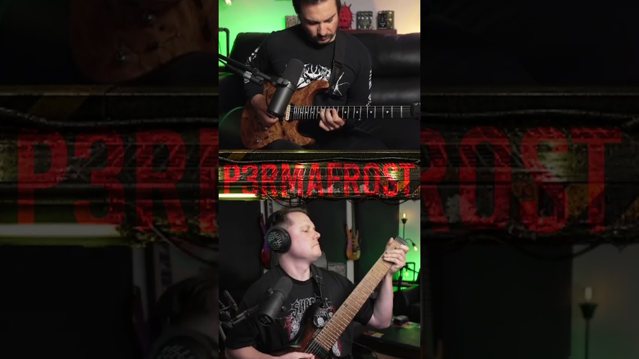 This Riff Hits Like a Truck | P3RMAFROST #metal #guitarshorts #guitarist