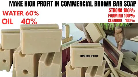 How To Make Laundry Brown Bar Soap For Business.