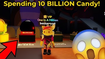 Spending 10 BILLION Candy 🍬 On The Skull Egg (MAX LUCK) - Mining Sim 2!