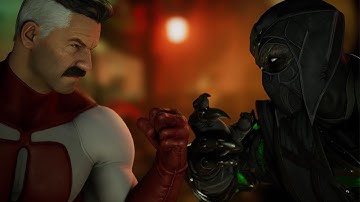 Mortal Kombat 1 - Omni-Man vs Noob Saibot | All Intro/Interaction Dialogues