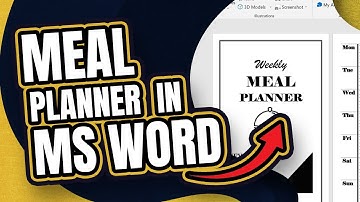 [AMAZON KDP] Secrets of Creating a Bonus Meal Planner in Microsoft Word Document