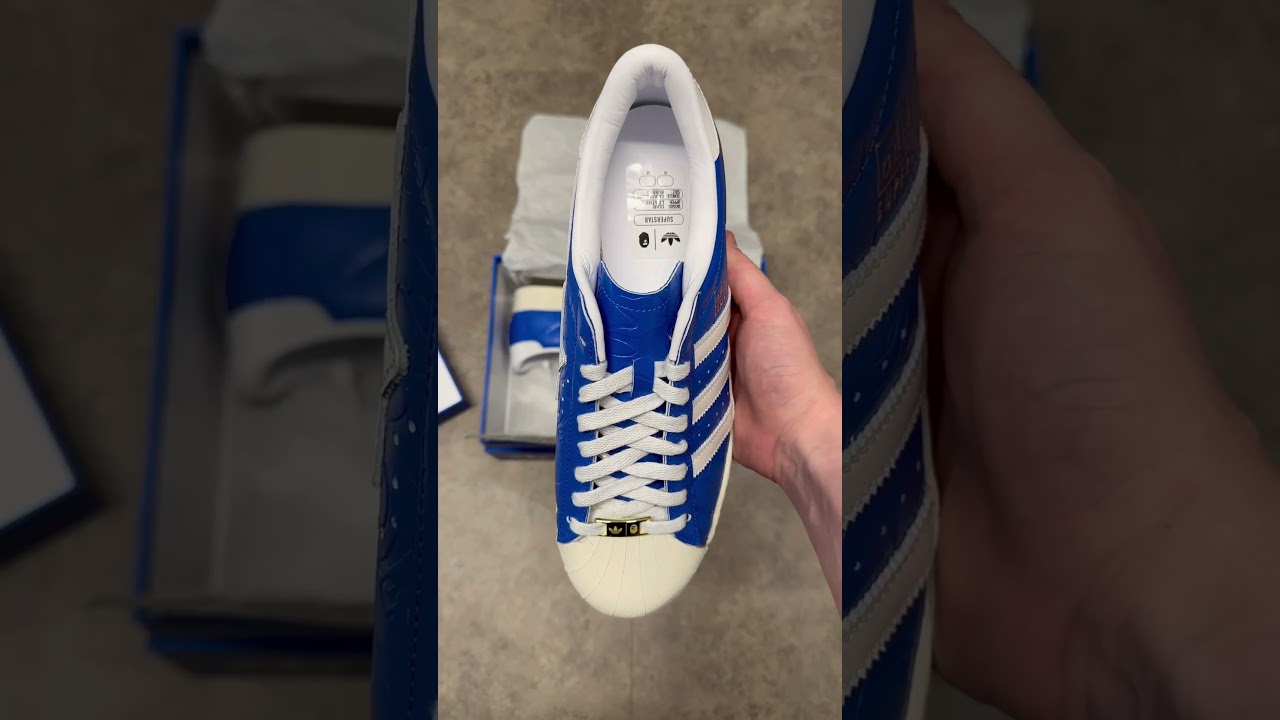 Bape x Adidas Blue Superstar 